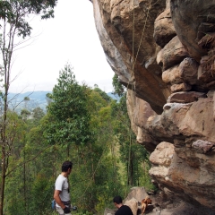 Getting ready to climb in Macheta