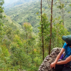 Disfrutando del paisaje de Machetá