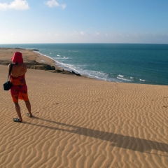 Las Dunas de Taroa y el Mar Caribe